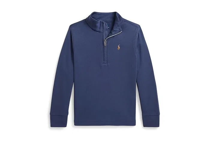 Свитер Cotton Interlock 1/4 Zip Pullover Polo Ralph Lauren Kids, Light Navy