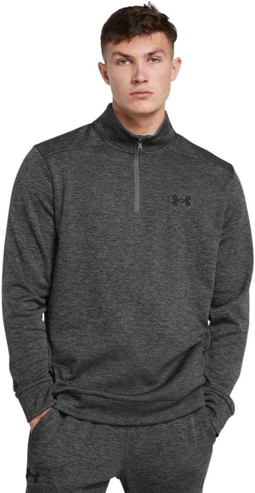 

Under Armour мужская флисовая толстовка с застежкой на четверть, (026) Castlerock/Black