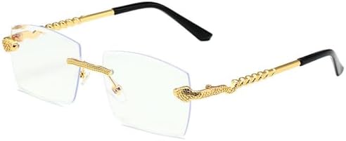 

Новые солнцезащитные очки Polygon Rimless Sunglasses 2023 года для женщин, ретро-стиль с змеиным узором, прозрачные очки для мужчин, защита от УФ-излучения UV400 MTZJH, Clear