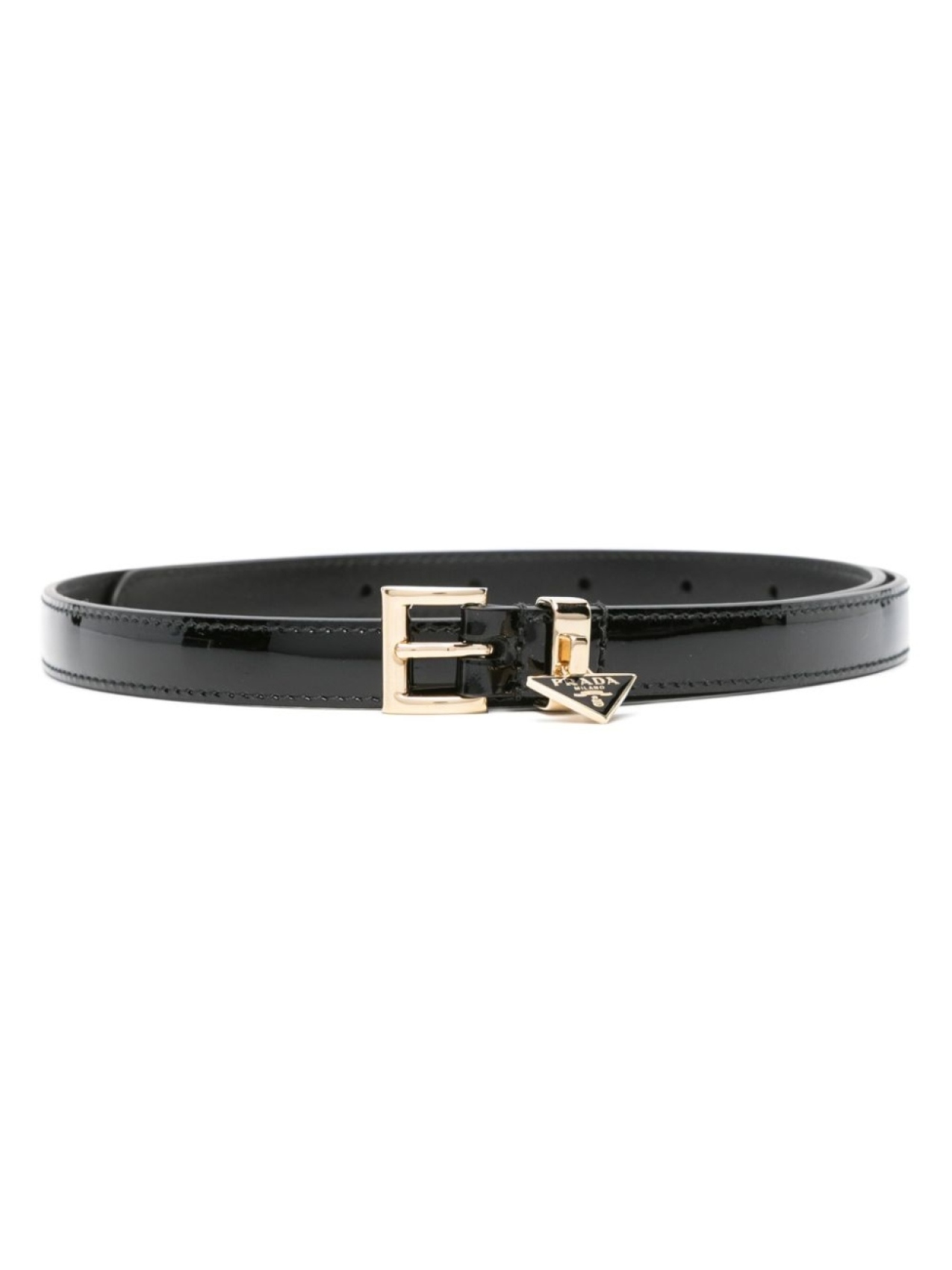 

Ремень с логотипом Prada, черный