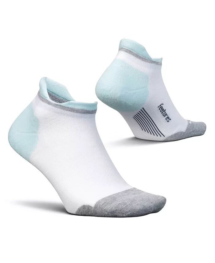 

Мужские носки Elite Max Cushion No Show Tab Ankle Socks — спортивные носки с целевой компрессией Feetures, белый