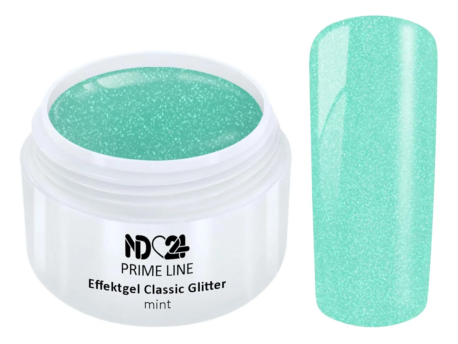 УФ/LED-гель Prime Line Glitter Mint Effect Green Studio Quality, 5 мл Nd24 Naildesign