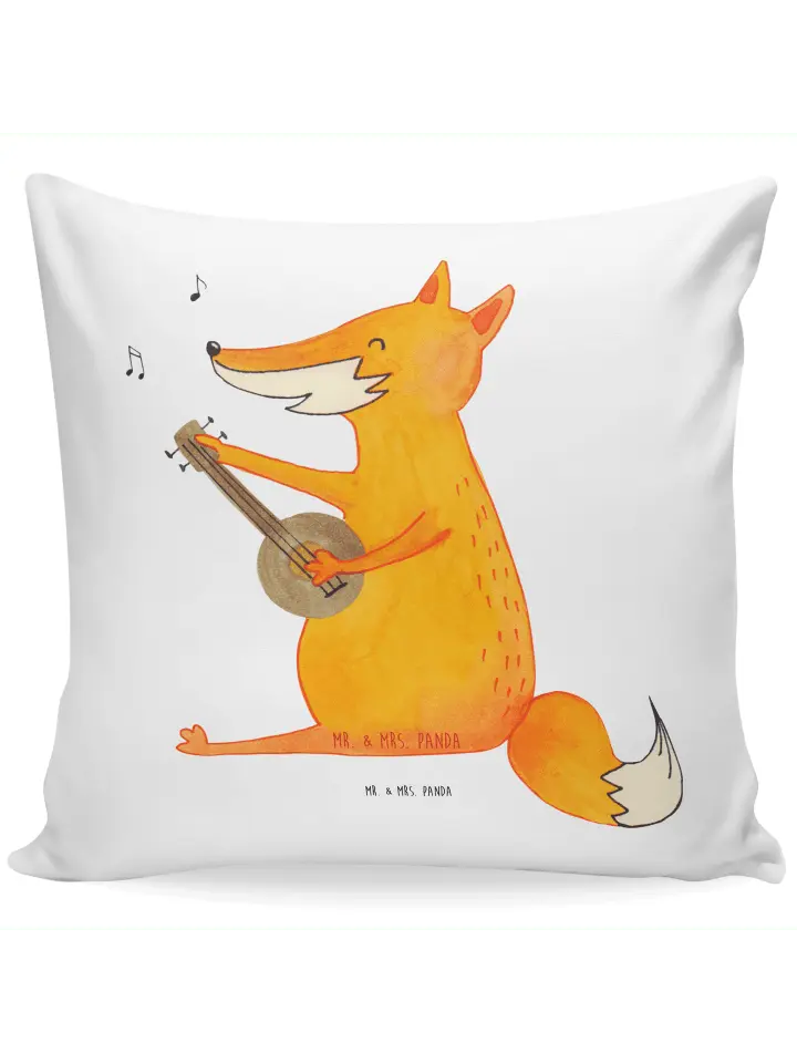 

Подушка Mr & Mrs Panda 40x40 Fuchs Gitarre, белый