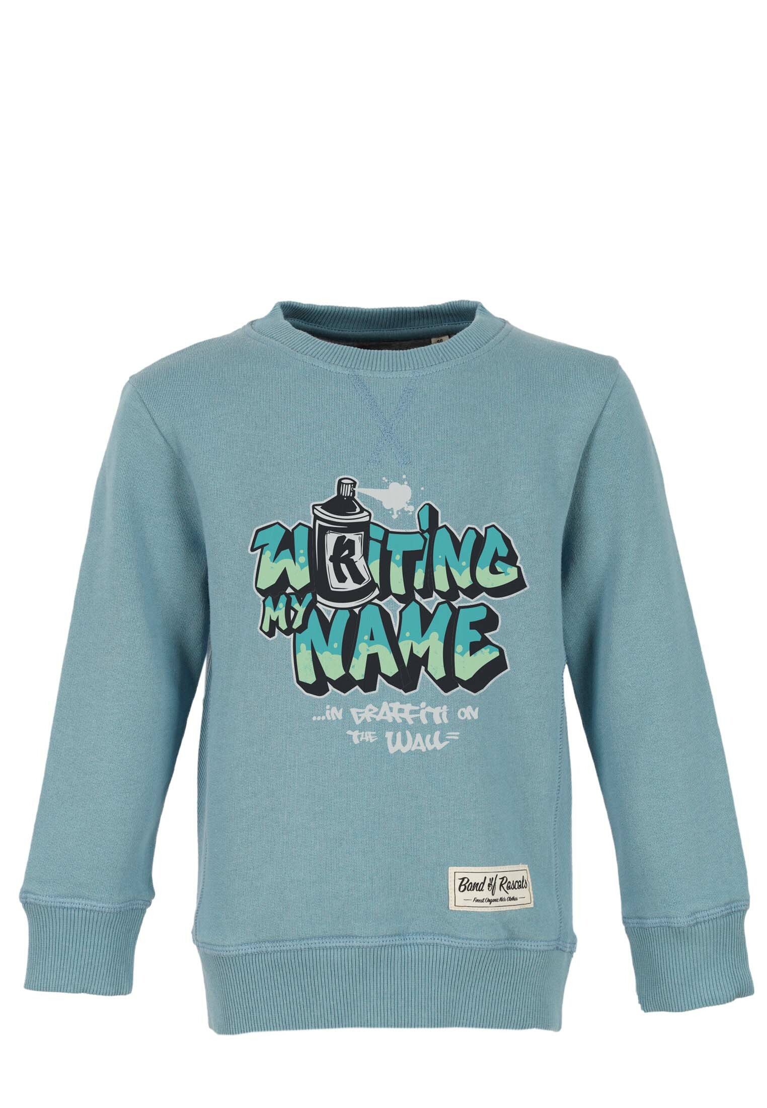 

Пуловер Band of Rascals Sweat Writing, цвет arctic blue