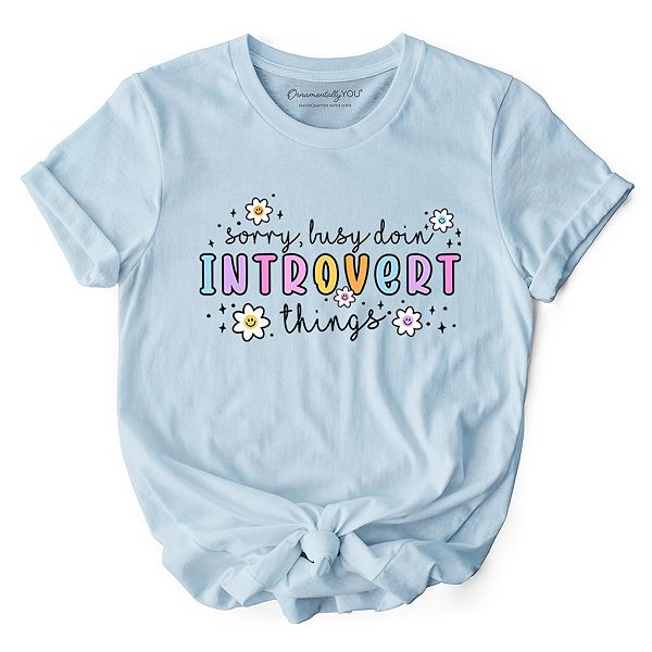 

Футболка Introvert things mental health, милая весенняя футболка Ornamentallyyou, Light Blue, Синий, Футболка Introvert things mental health, милая весенняя футболка Ornamentallyyou, Light Blue