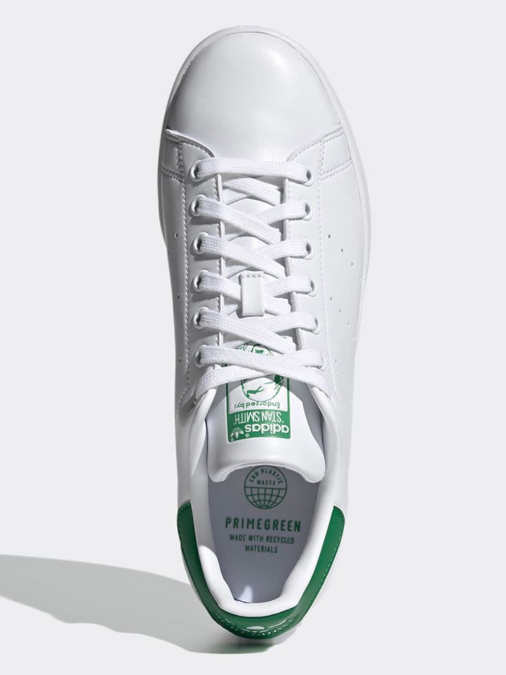 Adidas Кроссовки бело-зеленого цвета — фото 4