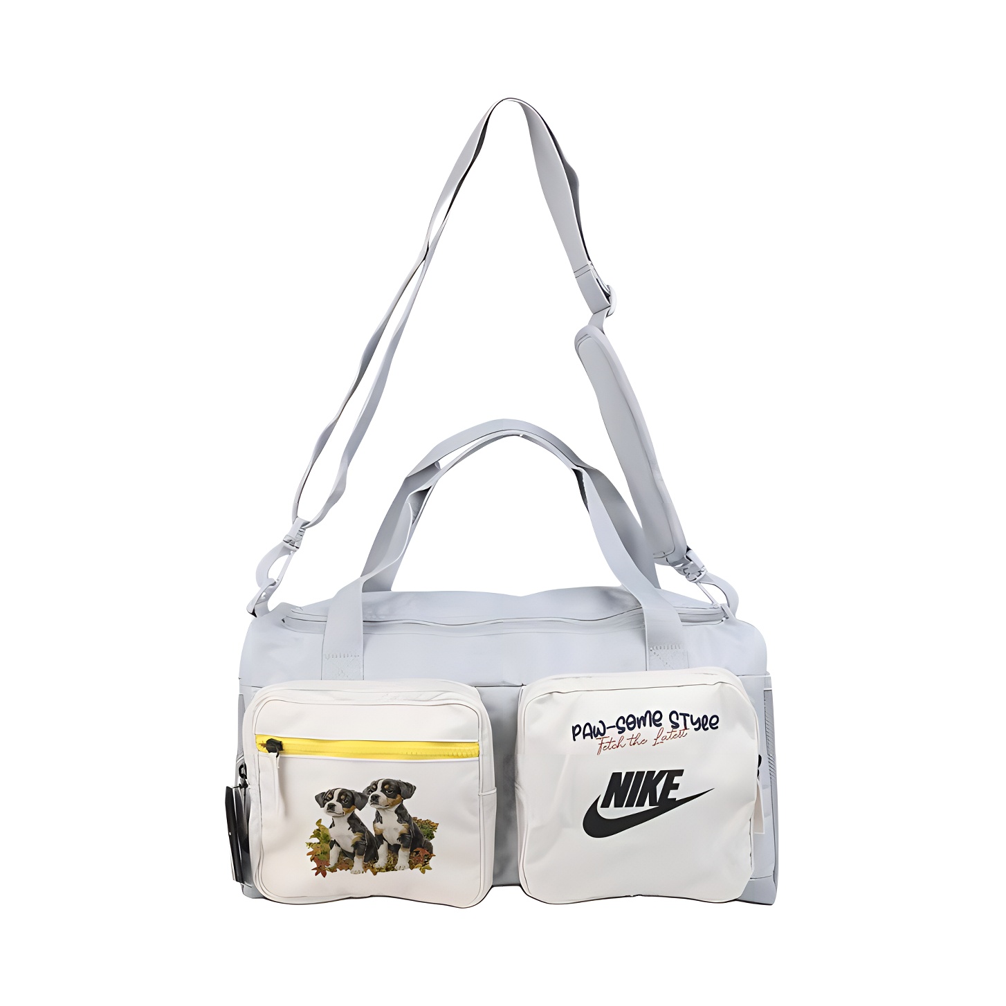

Nike Тканевая дорожная сумка унисекс светло-дымчато-серый, Puppy