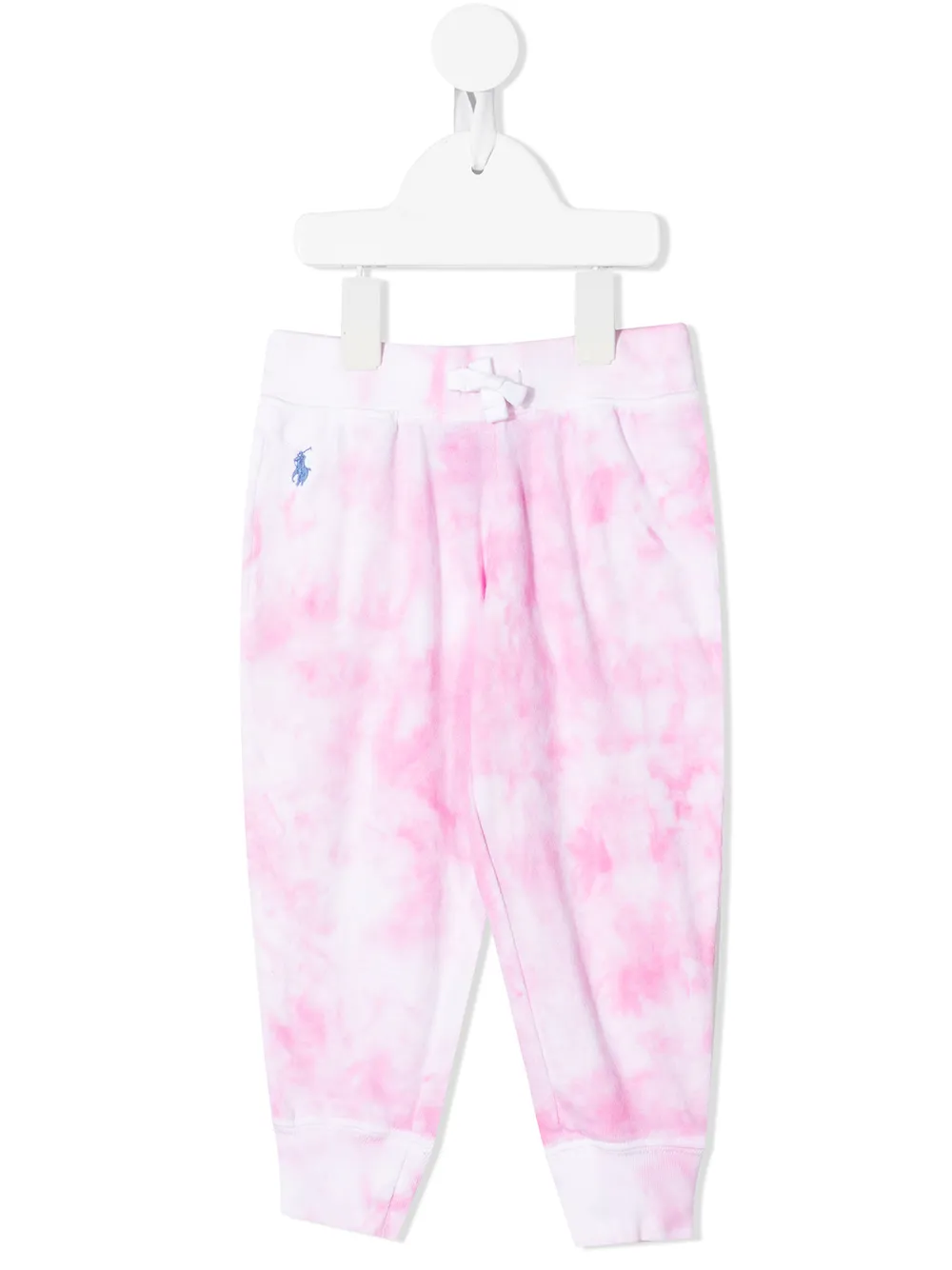 

Спортивные брюки с принтом тай-дай POLO RALPH LAUREN KIDS, розовый