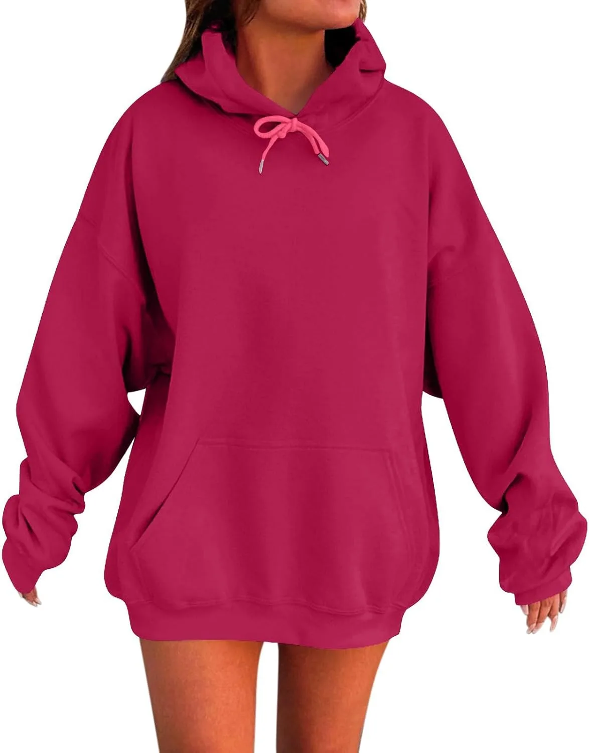 

Kenvina худи для женщин Casual Oversized с длинными рукавами и карманами