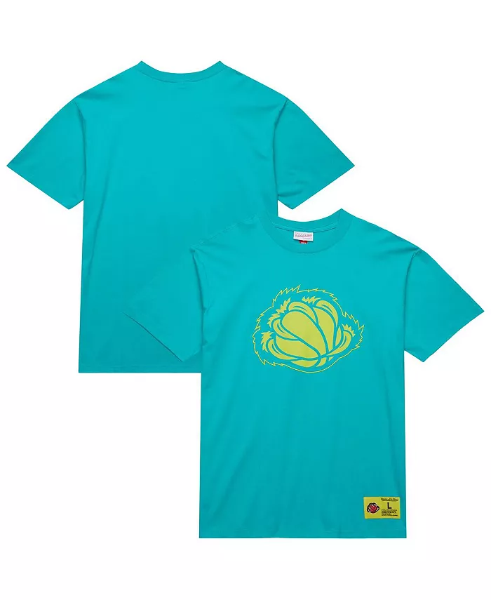 

Мужская футболка Vancouver Grizzlies Hardwood Classics Neon Nights премиум-класса бирюзового цвета Mitchell & Ness