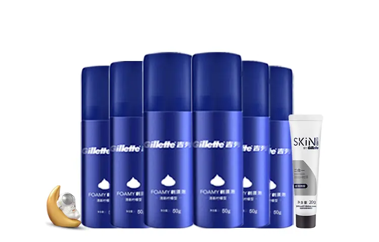 Пена для бритья Gillette Foamy с лимонным ароматом, 50 г х 2 — фото 3