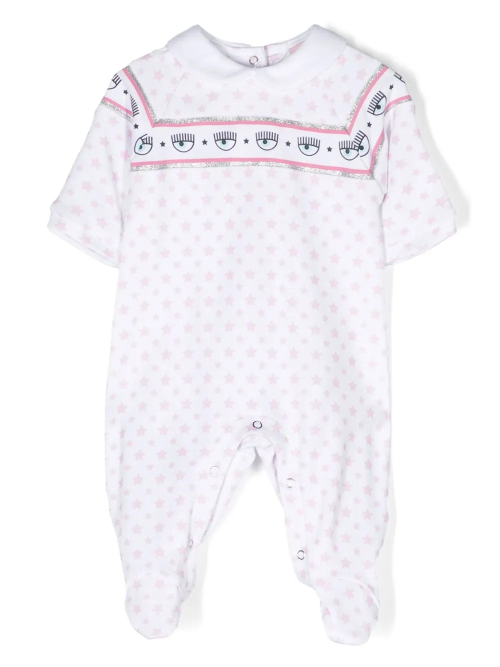 

Боди с логотипом Chiara Ferragni Kids, белый