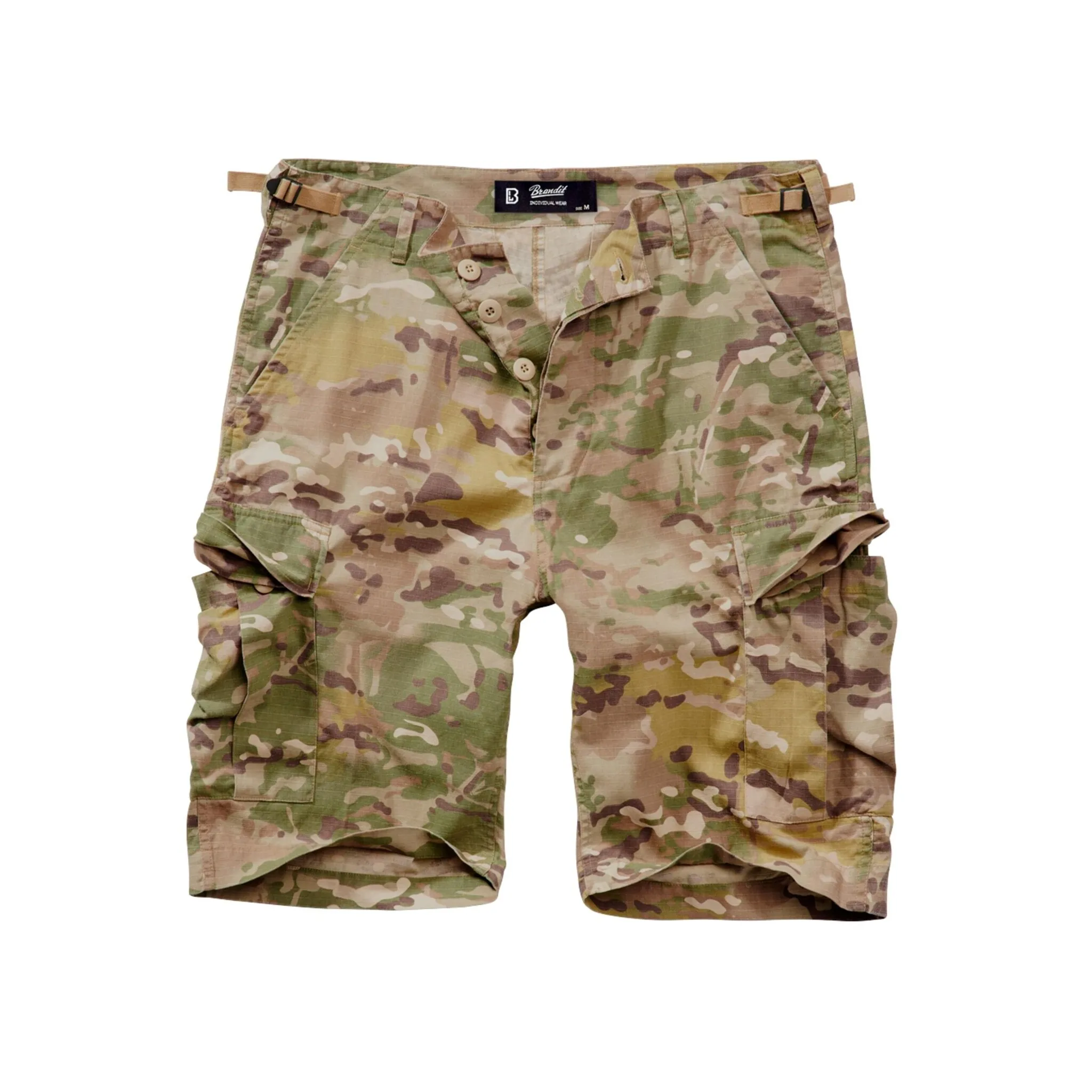 

Тканевые брюки Brandit " Brandit Men's BDU Ripstop Shorts" (1 шт.), цвет Tactical Camo