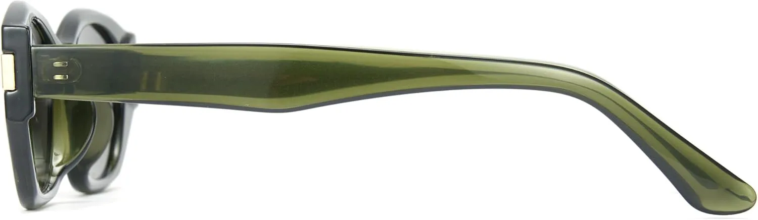 

Солнцезащитные очки Cyxus для женщин и мужчин, модные солнцезащитные очки с защитой от УФ-излучения для активного отдыха, модель 1272, Olive Green Frame Gray Lenst