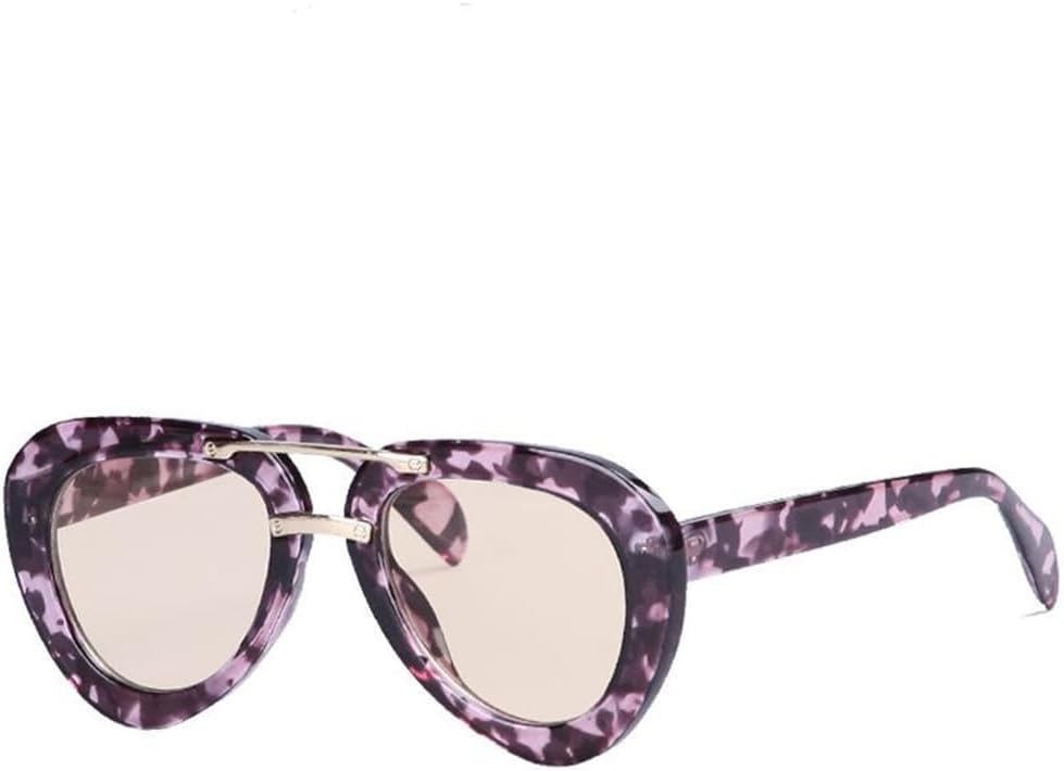 

Овальные солнцезащитные очки для женщин и мужчин, обтекаемая оправа из поликарбоната с градиентными линзами, металлический шарнир, винтажный стиль, защита от УФ-излучения UV400, m1418 Generic, M-1422