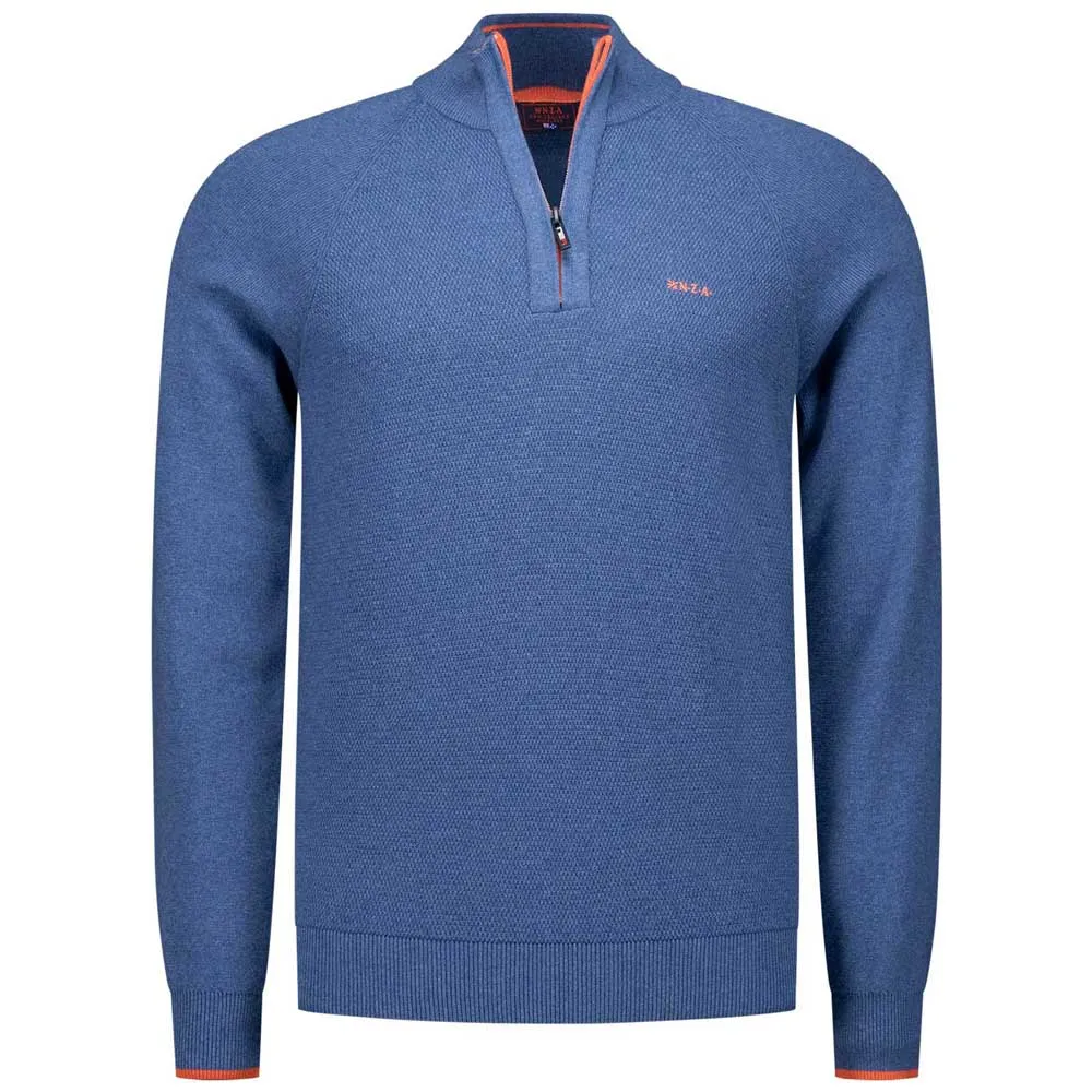 

Свитер Nza New Zealand Ralph half zip, синий