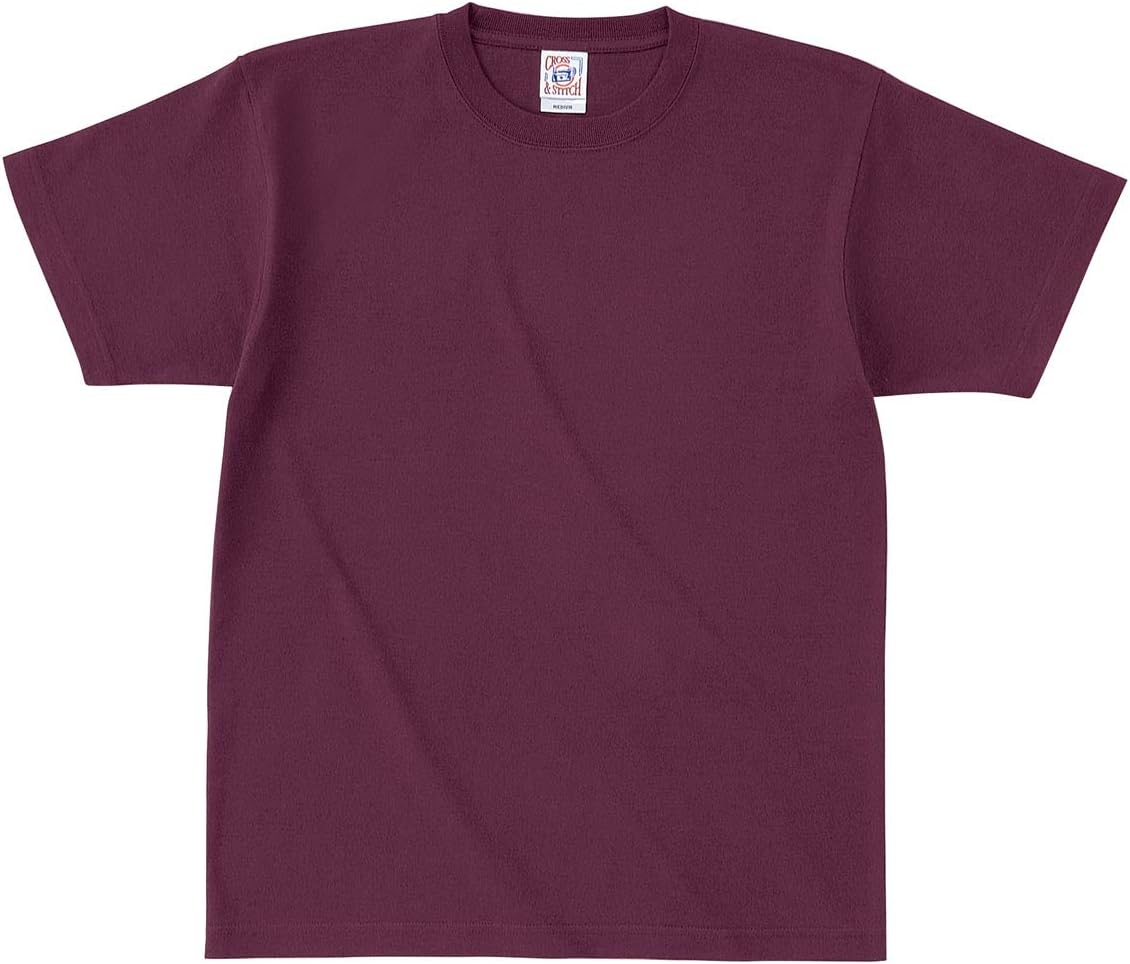

Футболка с коротким рукавом Cross and Stitch OE1116 Open End Maxweight, мужская и женская Cross Stitch, красный/бордовый
