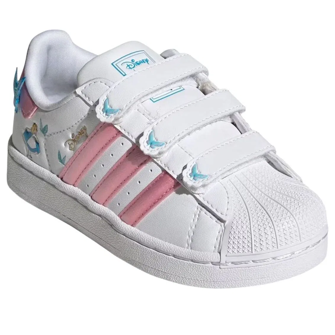 Кроссовки Adidas x Disney Superstar II 'White Light Pink' IH1735, белый — фото 4