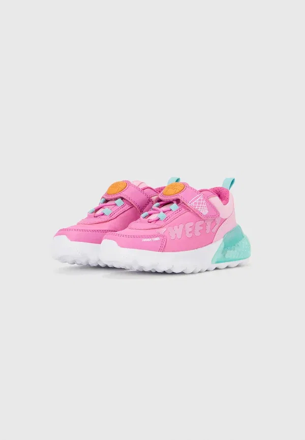 Кроссовки Geox Light up warner bros looney tunes activart illuminus trainers, фуксия/морская волна — фото 2