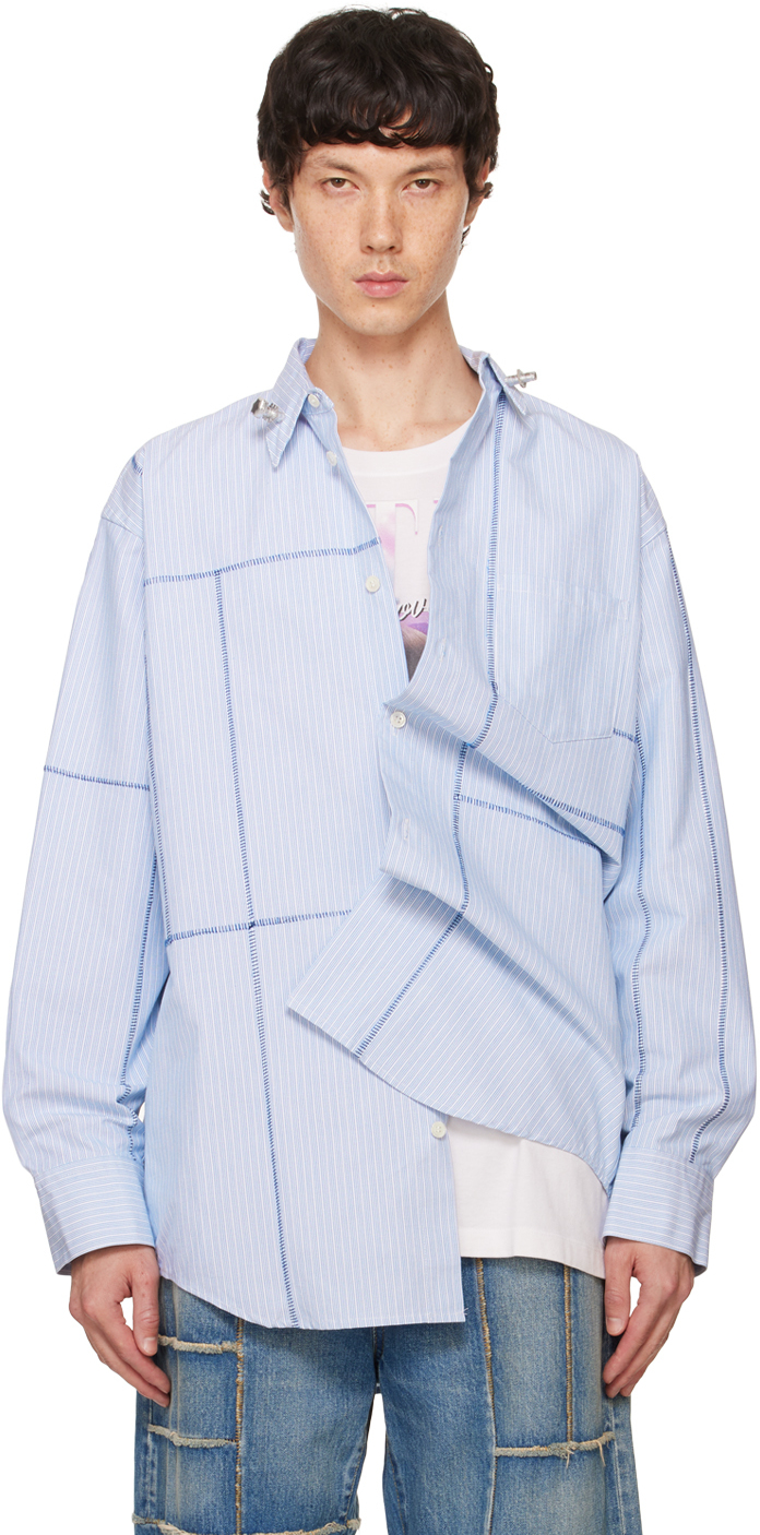 

Синяя рубашка Франкенштейна для резки doublet