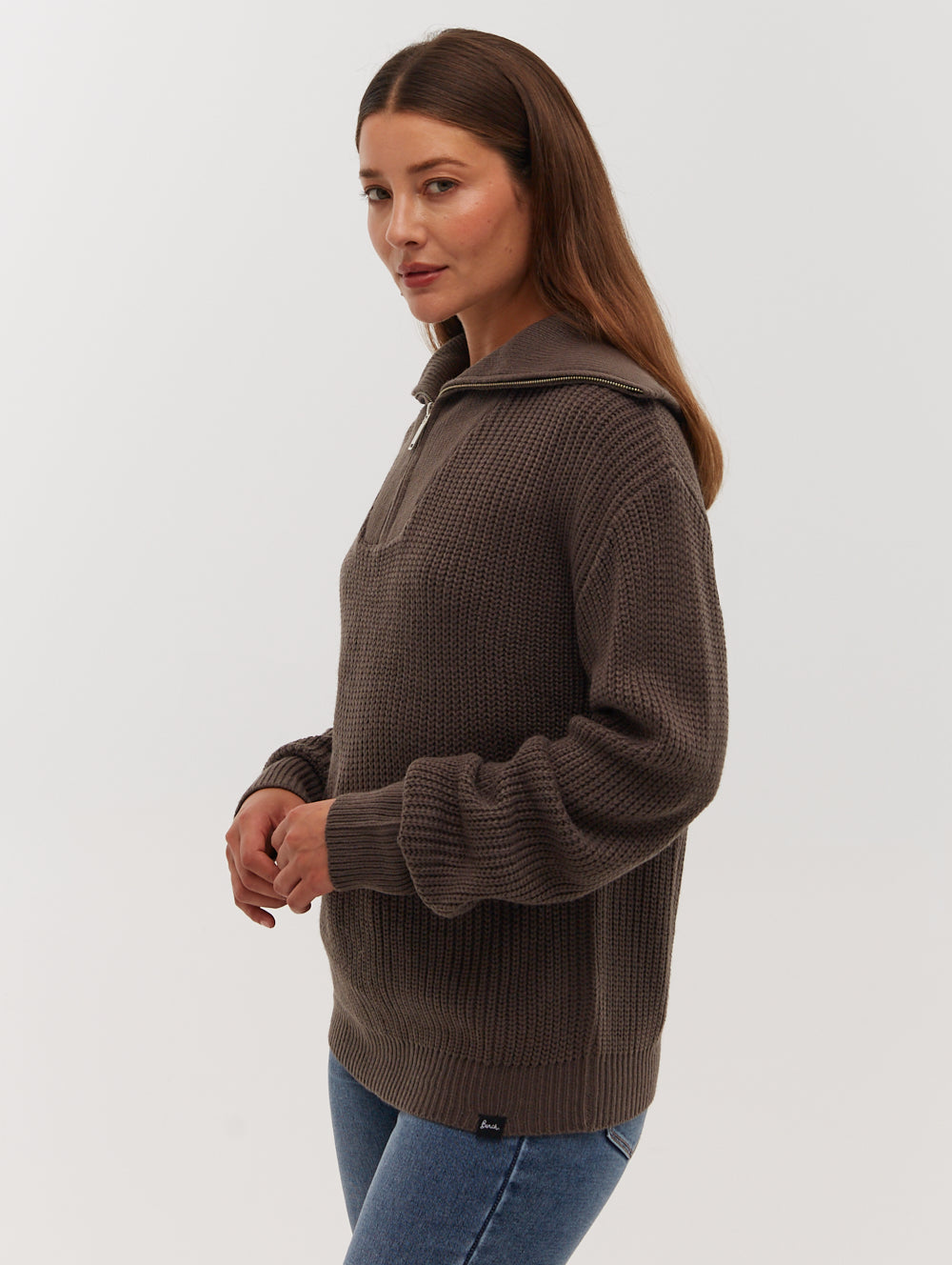 

Свободный свитер-воронка на молнии Thurynn Bench., цвет charcoal