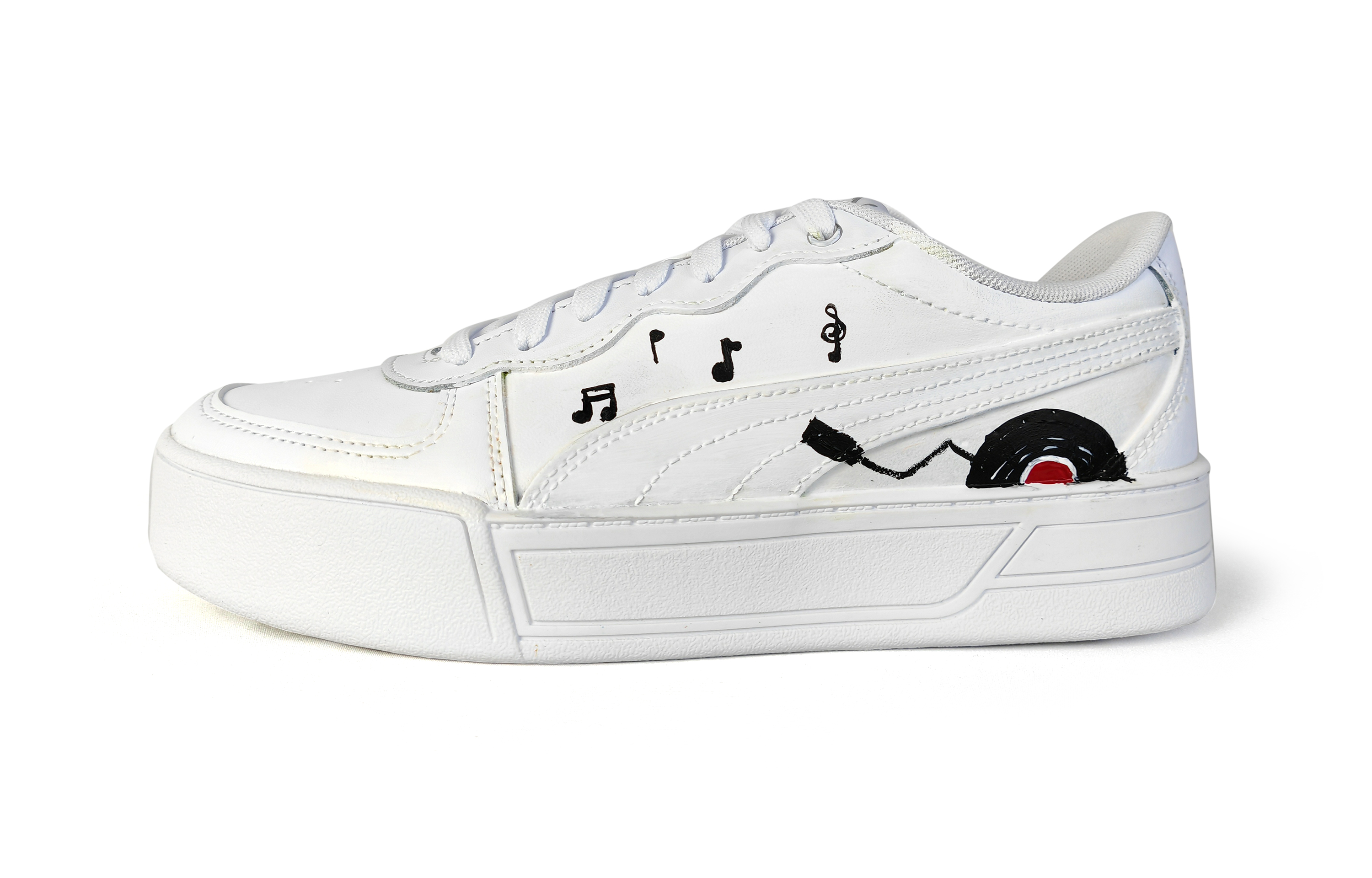 

Кроссовки Puma Skye Skateboarding Shoes Women's Low-top White/black, белый