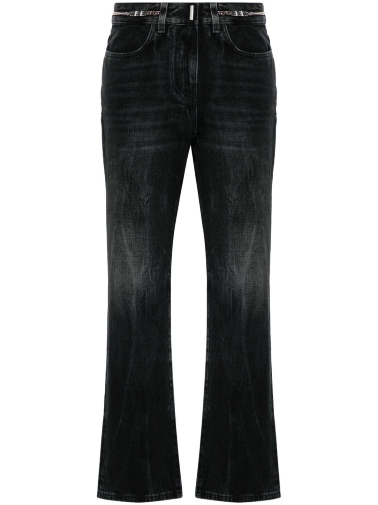 

Givenchy джинсы bootcut с логотипом, черный