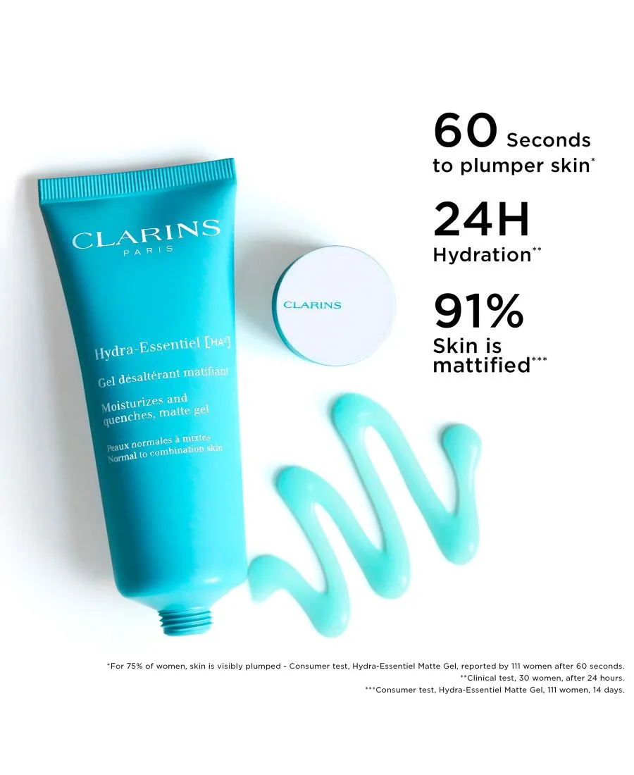 Крем для лица Clarins — Матирующий гель Hydra-Essentiel с двойной гиалуроновой кислотой — фото 4
