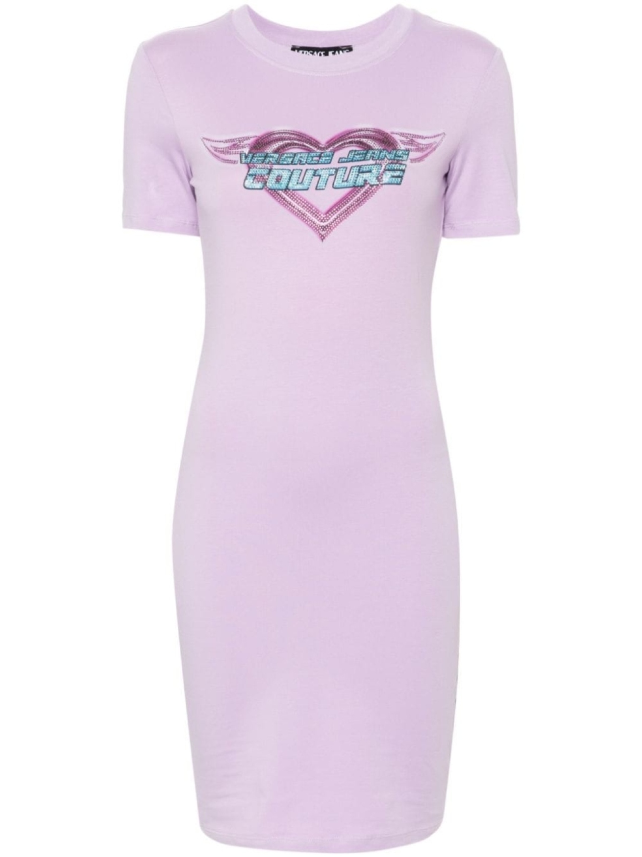 

Versace Jeans Couture платье мини со стразами, фиолетовый