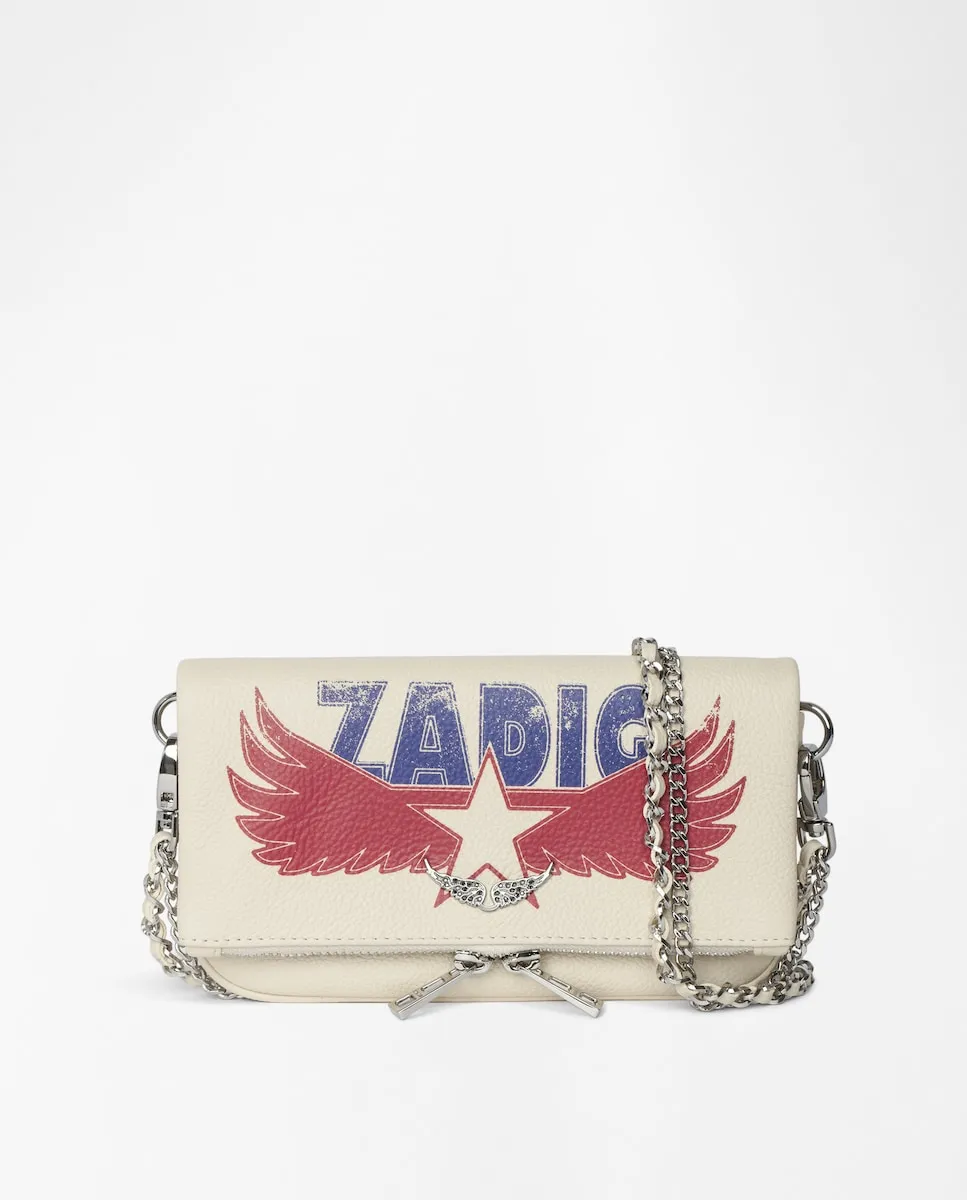 

Маленький белый наплечный рюкзак Rock Nano Zadig & Voltaire