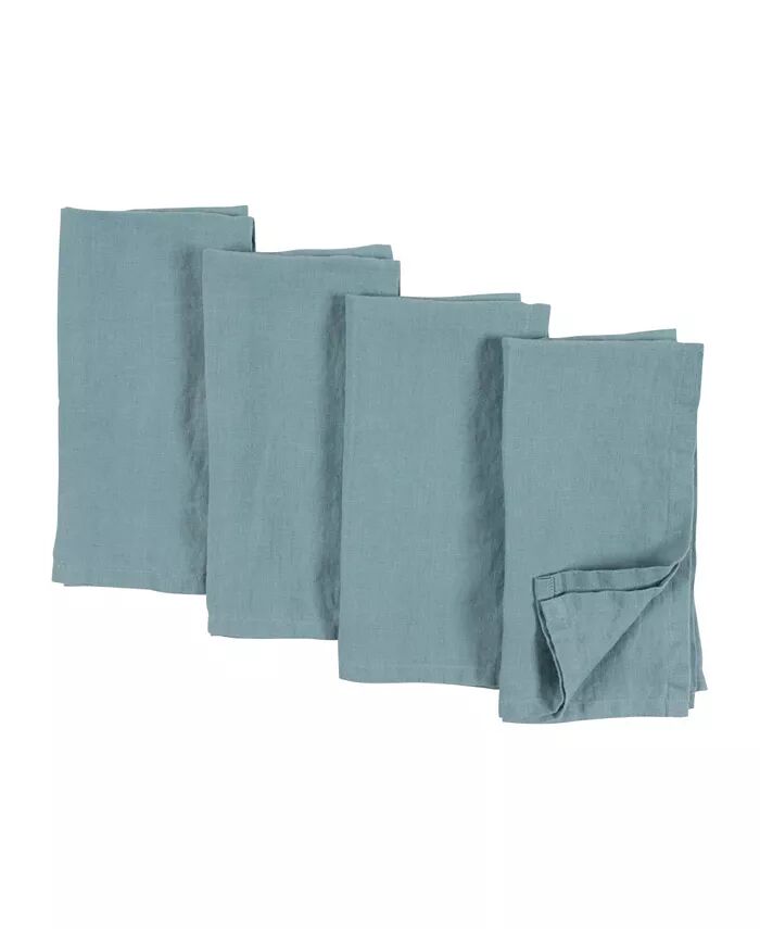 

Льняные салфетки Verona Stonewashed, набор из 4 шт KAF Home, синий