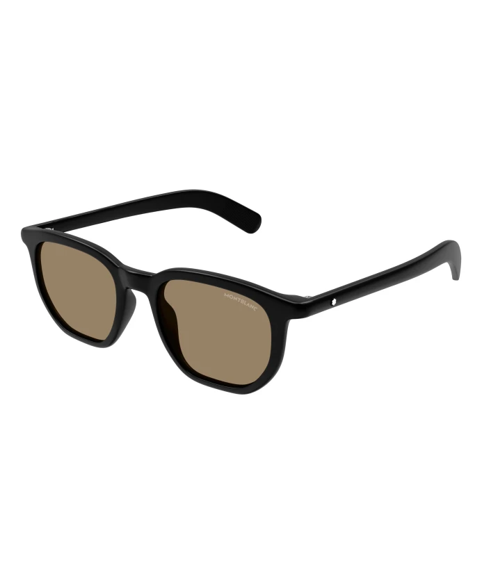 

Круглые солнцезащитные очки из ацетата с логотипом Snowcap. Montblanc, черный