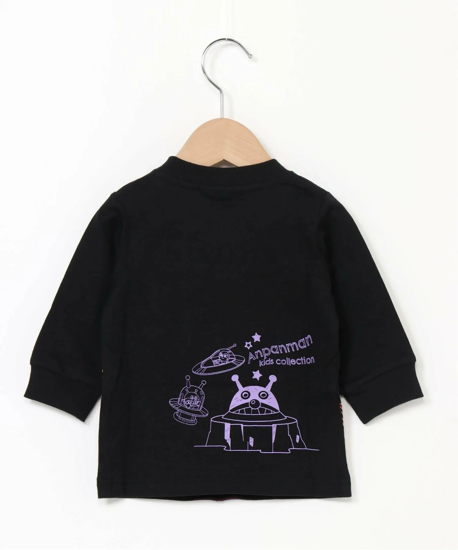 Футболка с длинными рукавами Dadandan с большой аппликацией Anpanman Kids Collection, black — фото 3