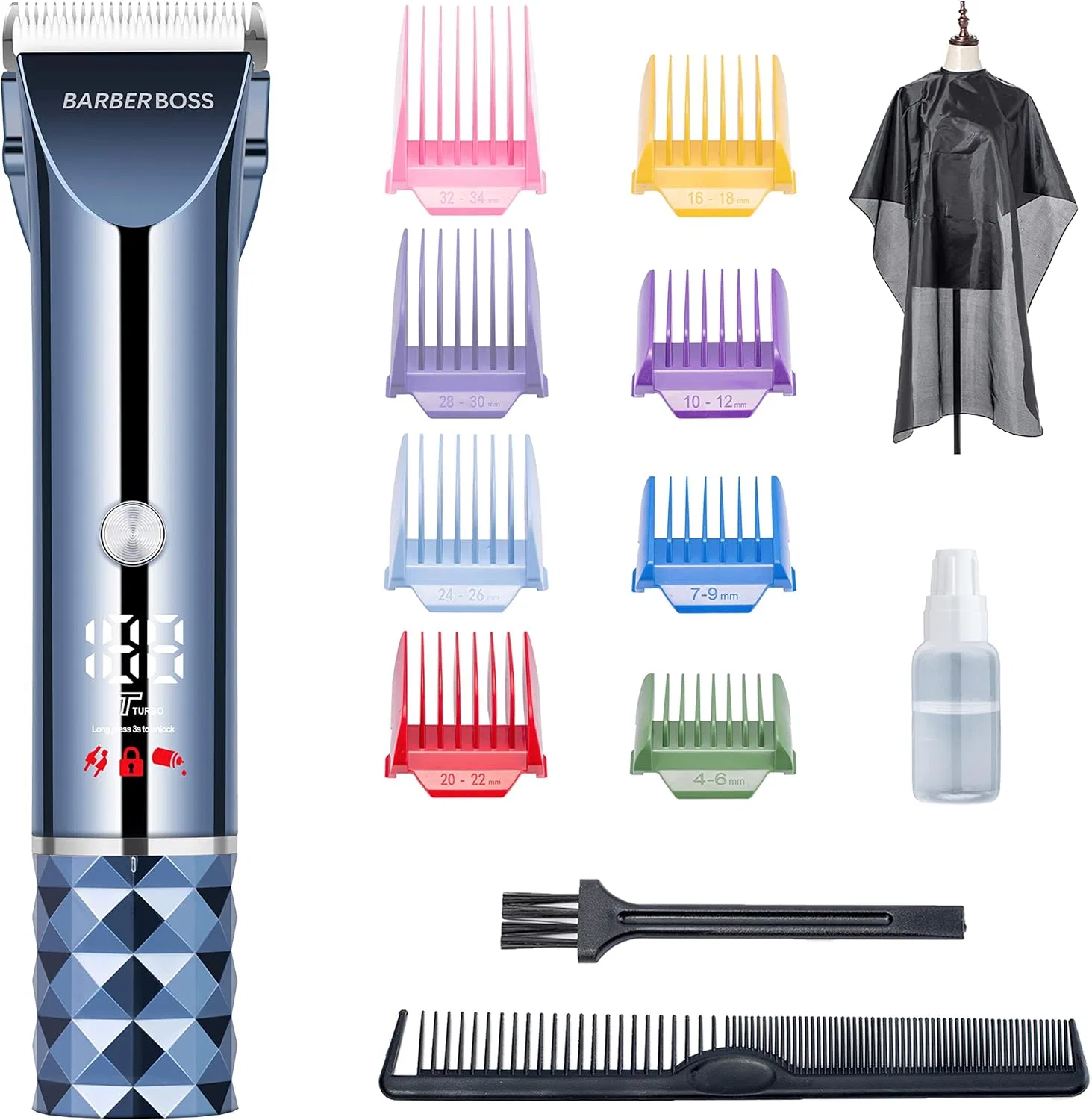 Беспроводной триммер для волос и бороды QR-2091 от BarberBoss Barberboss