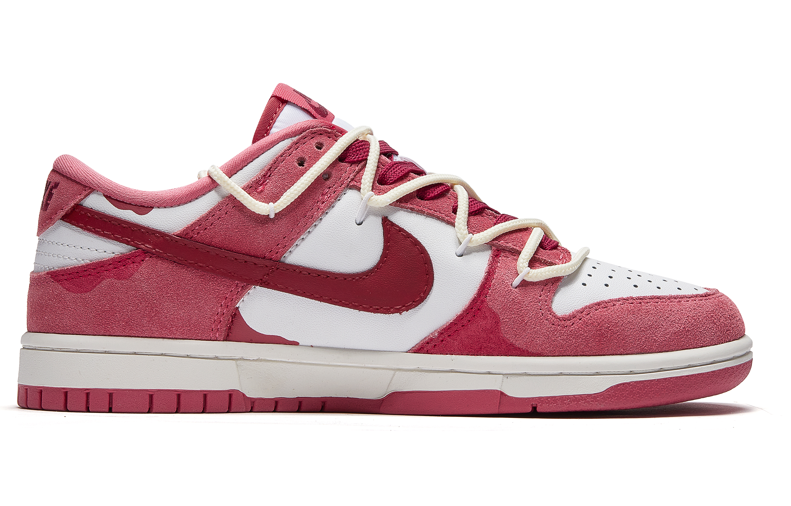 

Кроссовки для скейтбординга Dunk женские низкие красный розовый Nike
