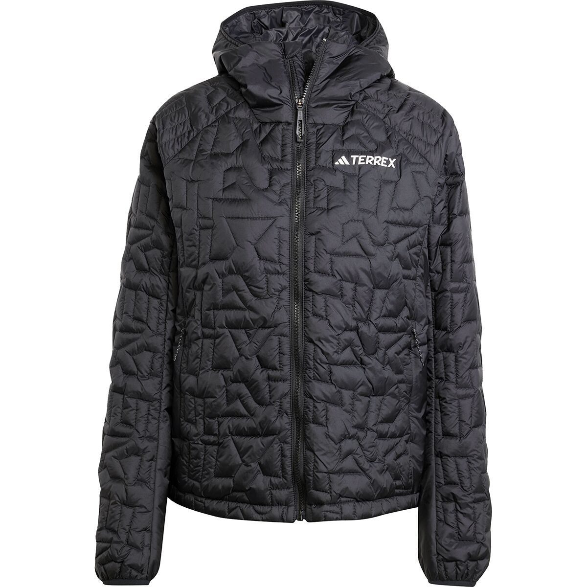 

Куртка с капюшоном Xperior на пуховом утеплителе Primaloft свободного кроя Adidas Terrex, черный