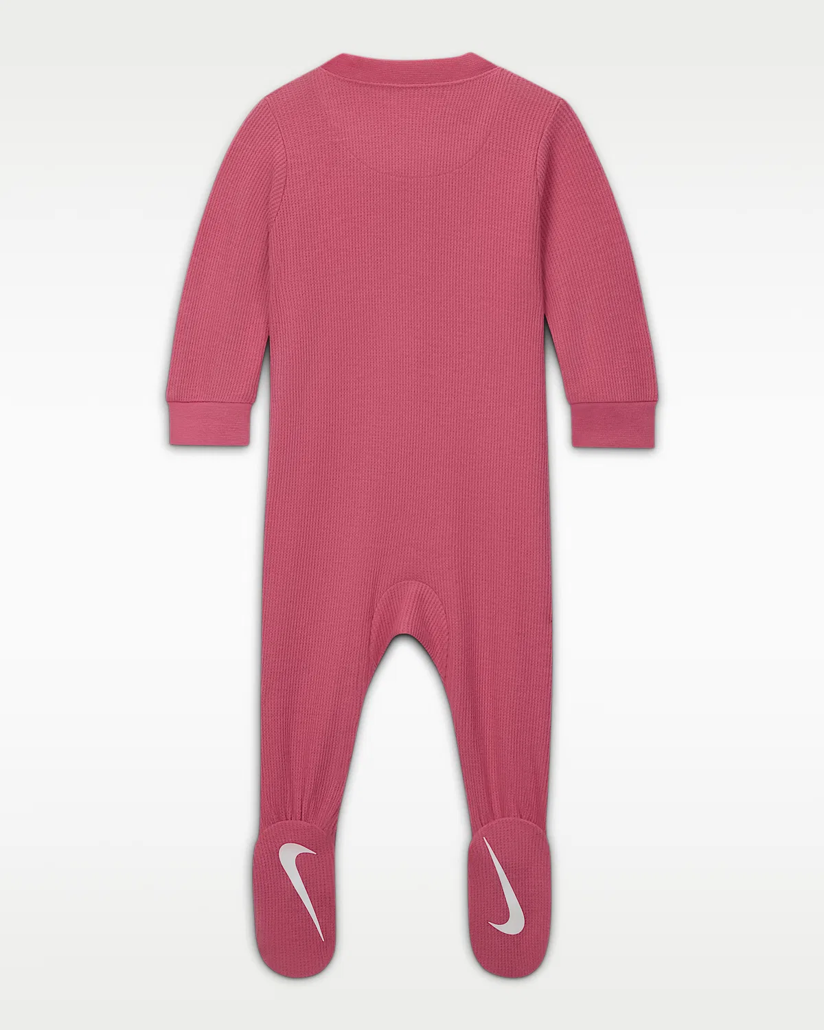 Baby Viscose Waffle Knit Footed Coverall Nike, Pink — фото 2