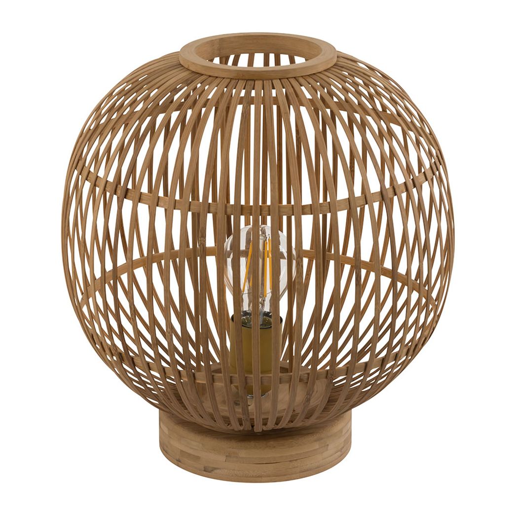 

Настольная лампа, бамбуковое плетение, высота 33,5 см. etc-shop, коричневый