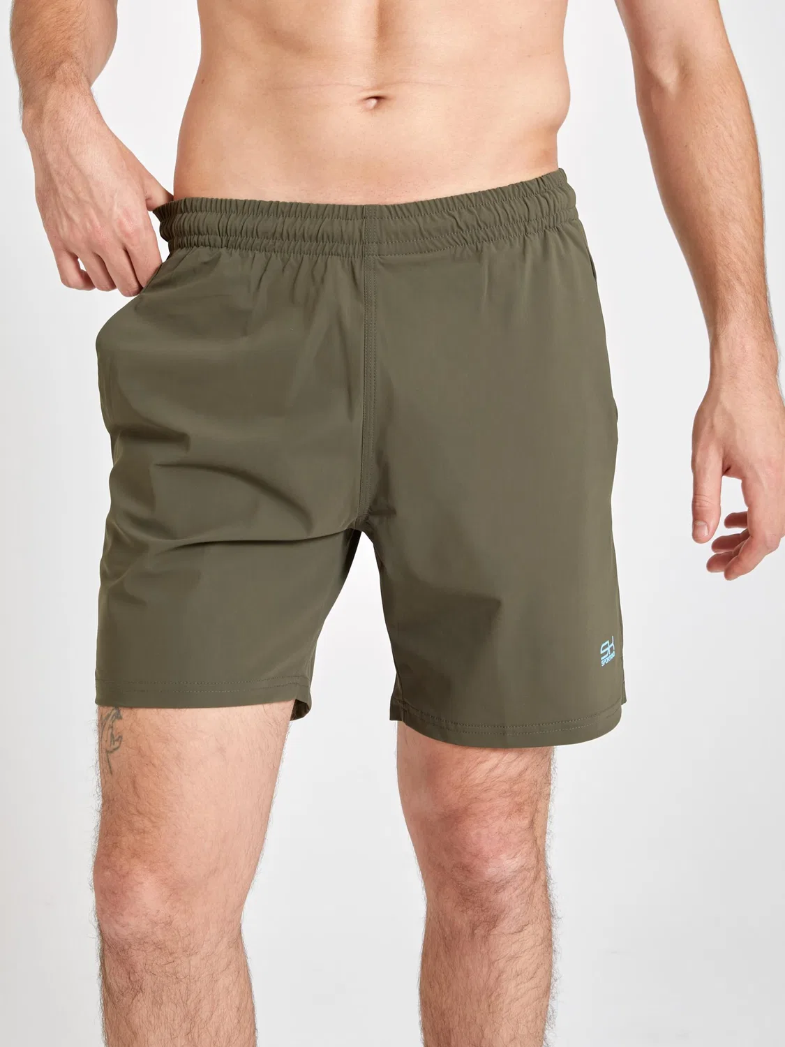 Спортивные шорты Sportkind Regular Workout Pants Shorts regular цвета хаки — фото 2