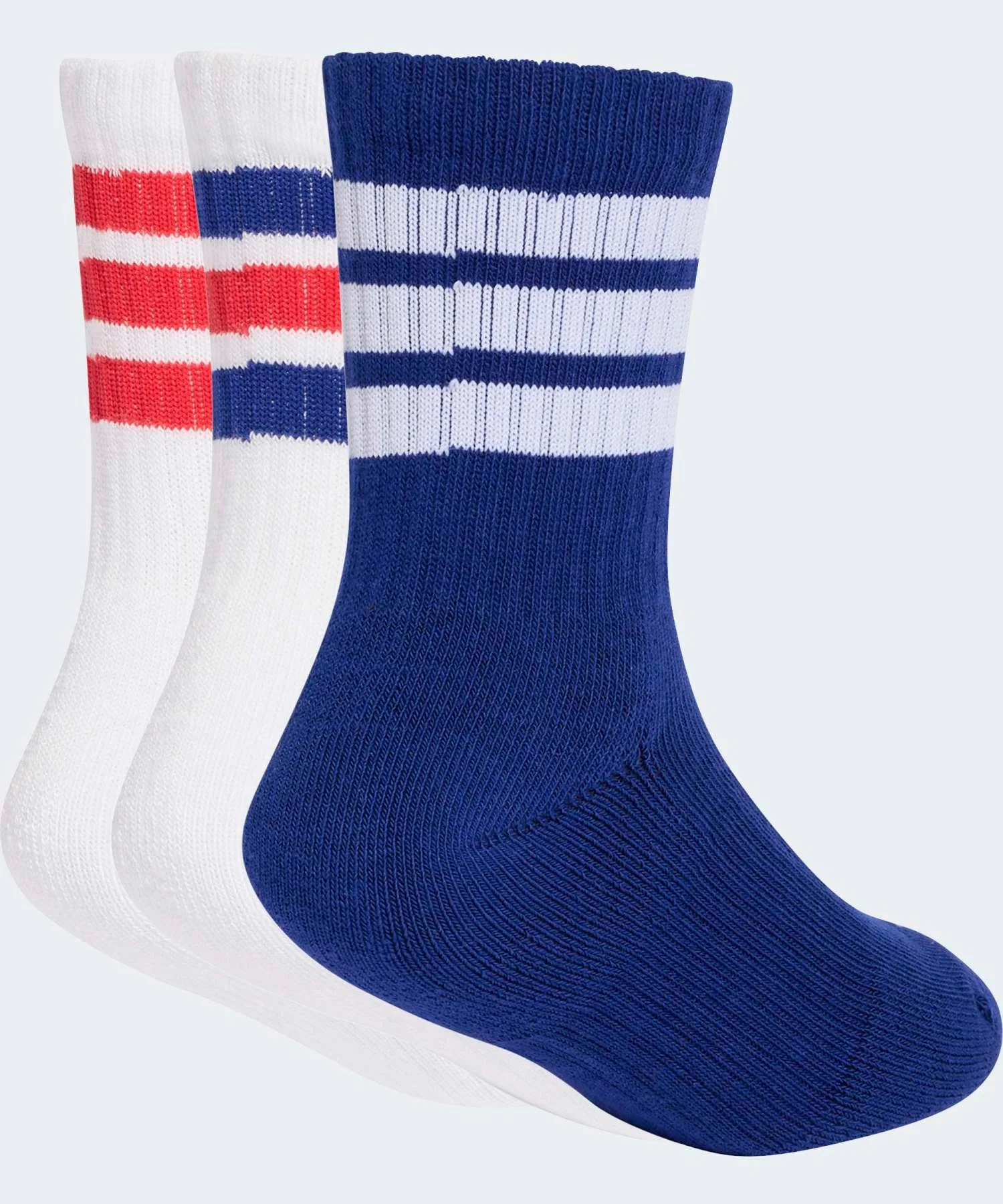 Комплект из 3 спортивных носков с тремя полосками / adidas — фото 2