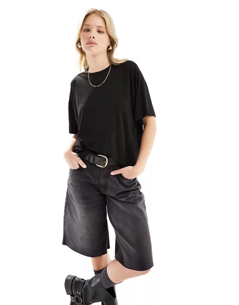 

Черная футболка с круглым вырезом Vero Moda Aware Stay Black