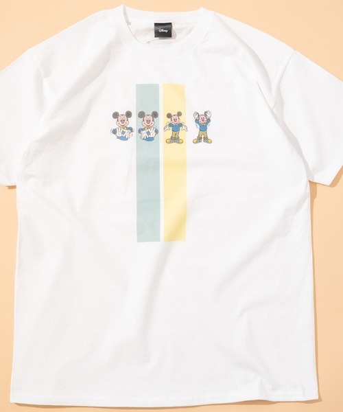 

Футболка с коротким рукавом, ретро-принт «Микки Маус», тренировочная Disney, белый