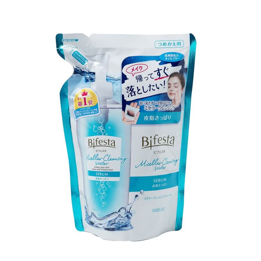 

Bifesta Мицеллярная очищающая вода Sebum Refill 360 мл, Green