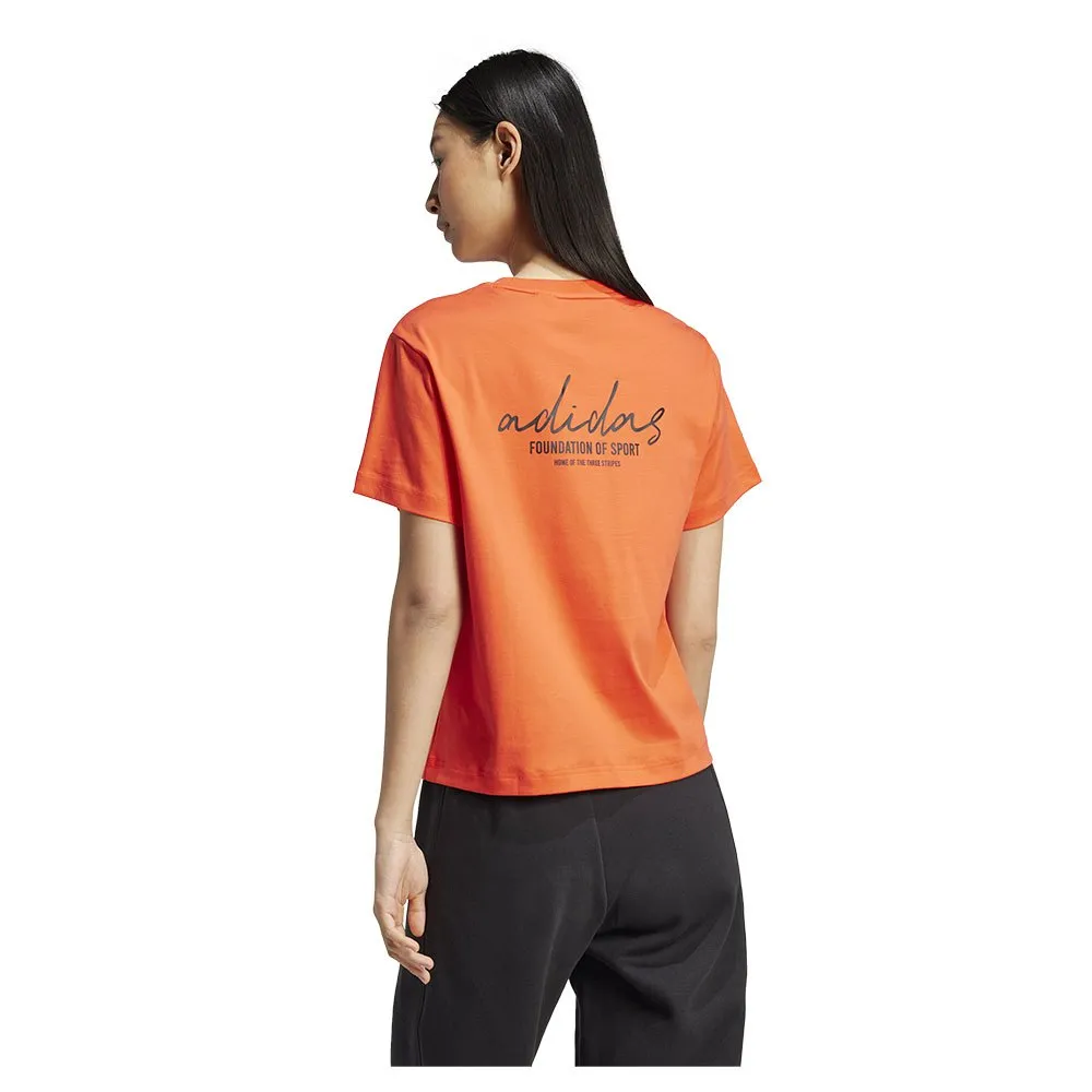 Футболка adidas Brand Love Q3, оранжевый — фото 2