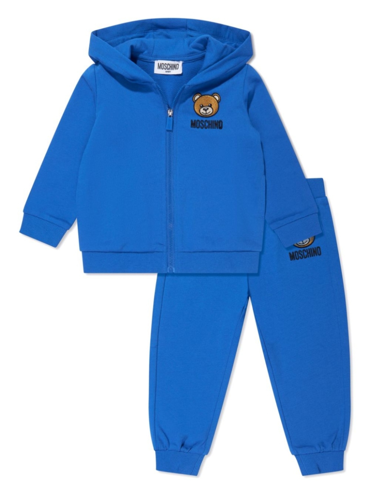 

Moschino Kids спортивный костюм с вышивкой Teddy Bear, синий