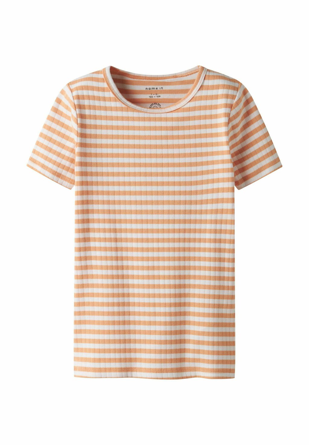 

Футболка с принтом SLIM FIT Name it, оранжевый