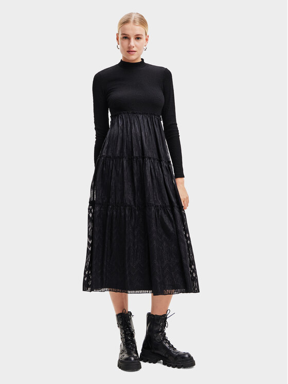 

Платье на каждый день, стандартного кроя Desigual, черный