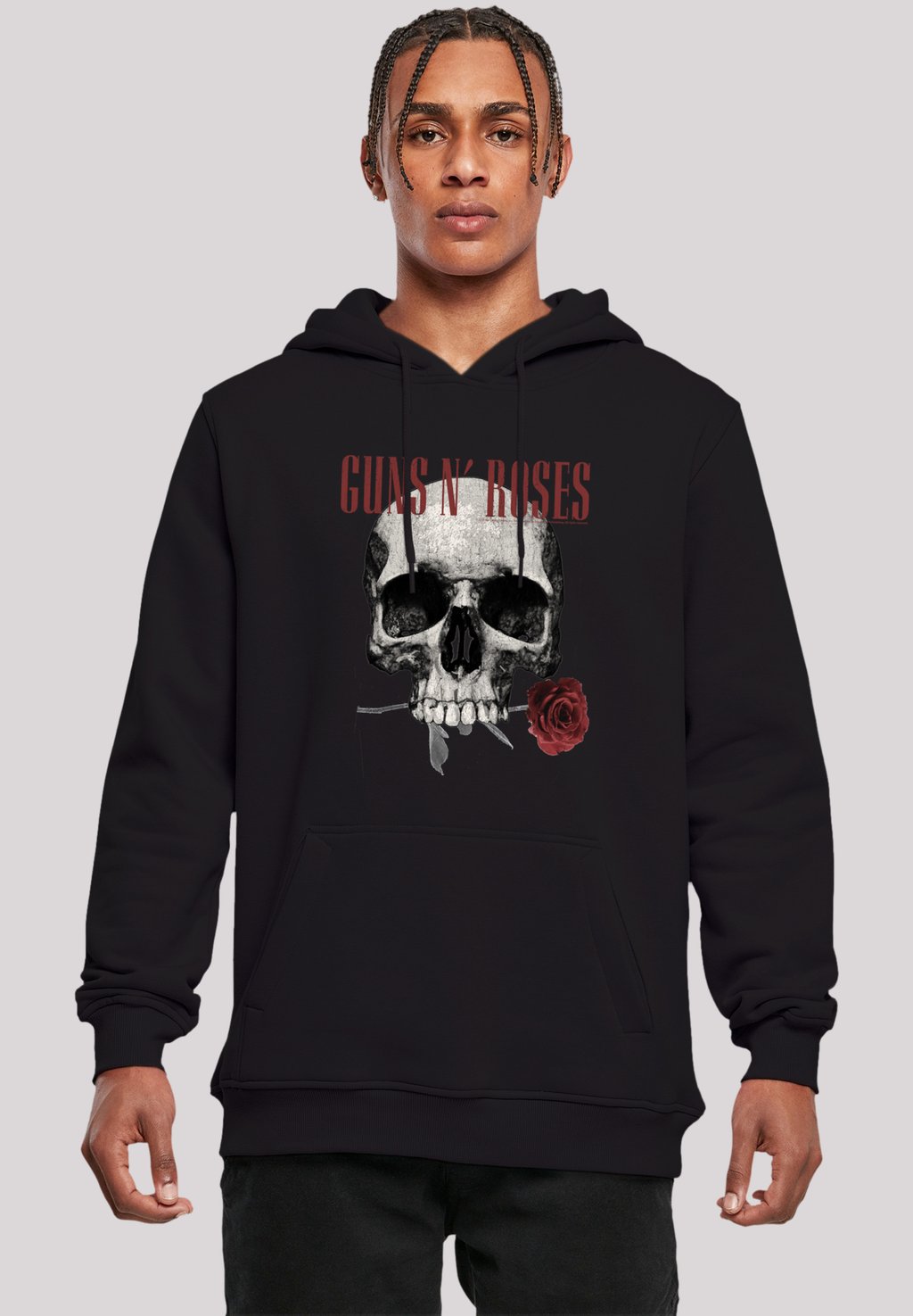 

Толстовка GUNS 'N' ROSES FLOWER SKULL ROCK MUSIK BAND - Hoodie F4NT4STIC, черный