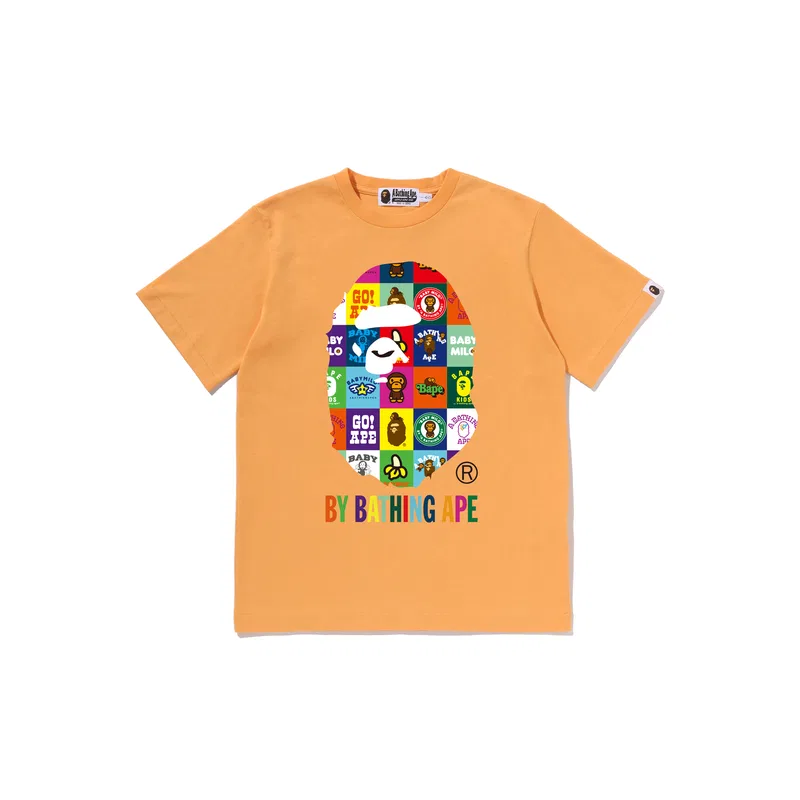 Футболка A BATHING APE оранжевая