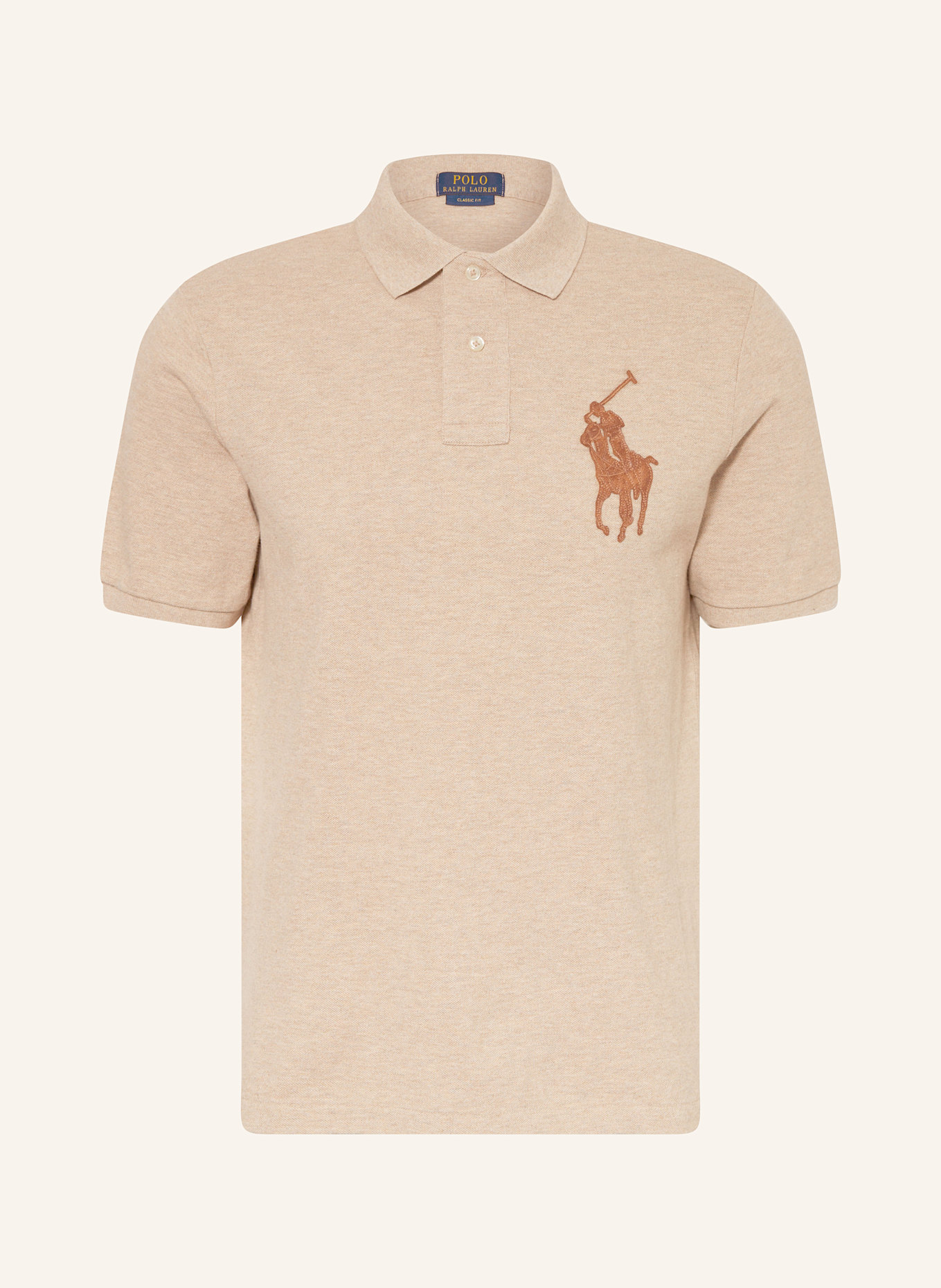 

Рубашка-Поло из пике классического кроя Polo Ralph Lauren, коричневый